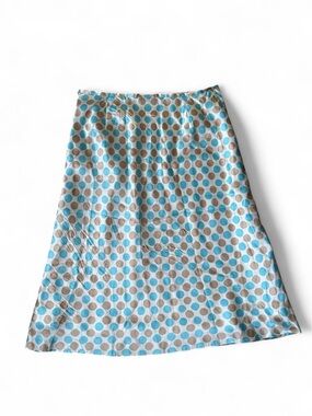 Vintage Onward Kashiyama ICB 100% Silk Midi Skirt Polka Dot Satin Quiet Luxury